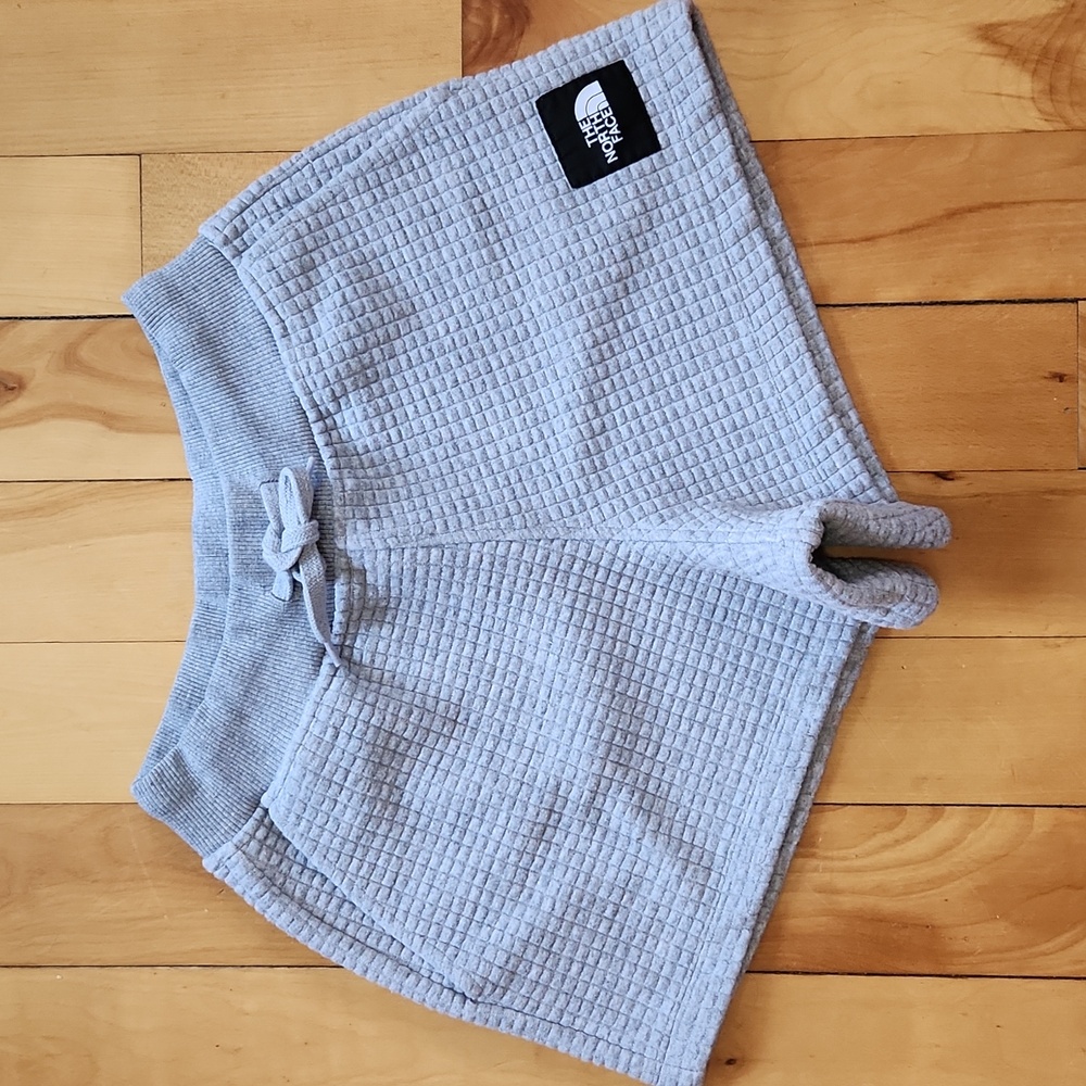 The North Face Light Gray Waffle Knit Women's Shorts